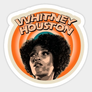 Whitney Houston // Vintage Cartoon Style Sticker